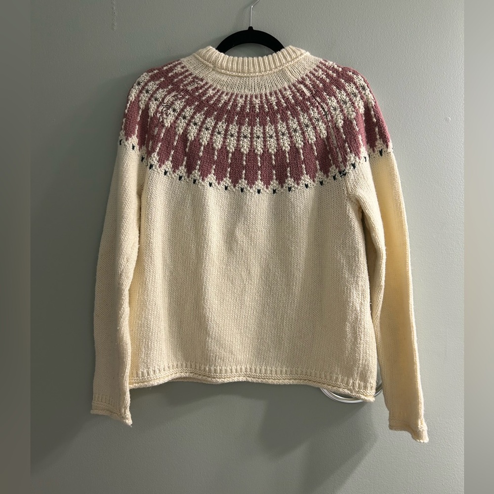 Madewell Fair Isle Keaton Pullover Sweater alpaca wool blend - Picture 8 of 11